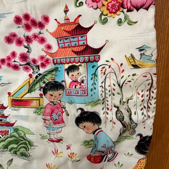 Kids Printed SleepSack or sleepin bag Japanese Print with Yellow Trim NWOT - Picture 5 of 8